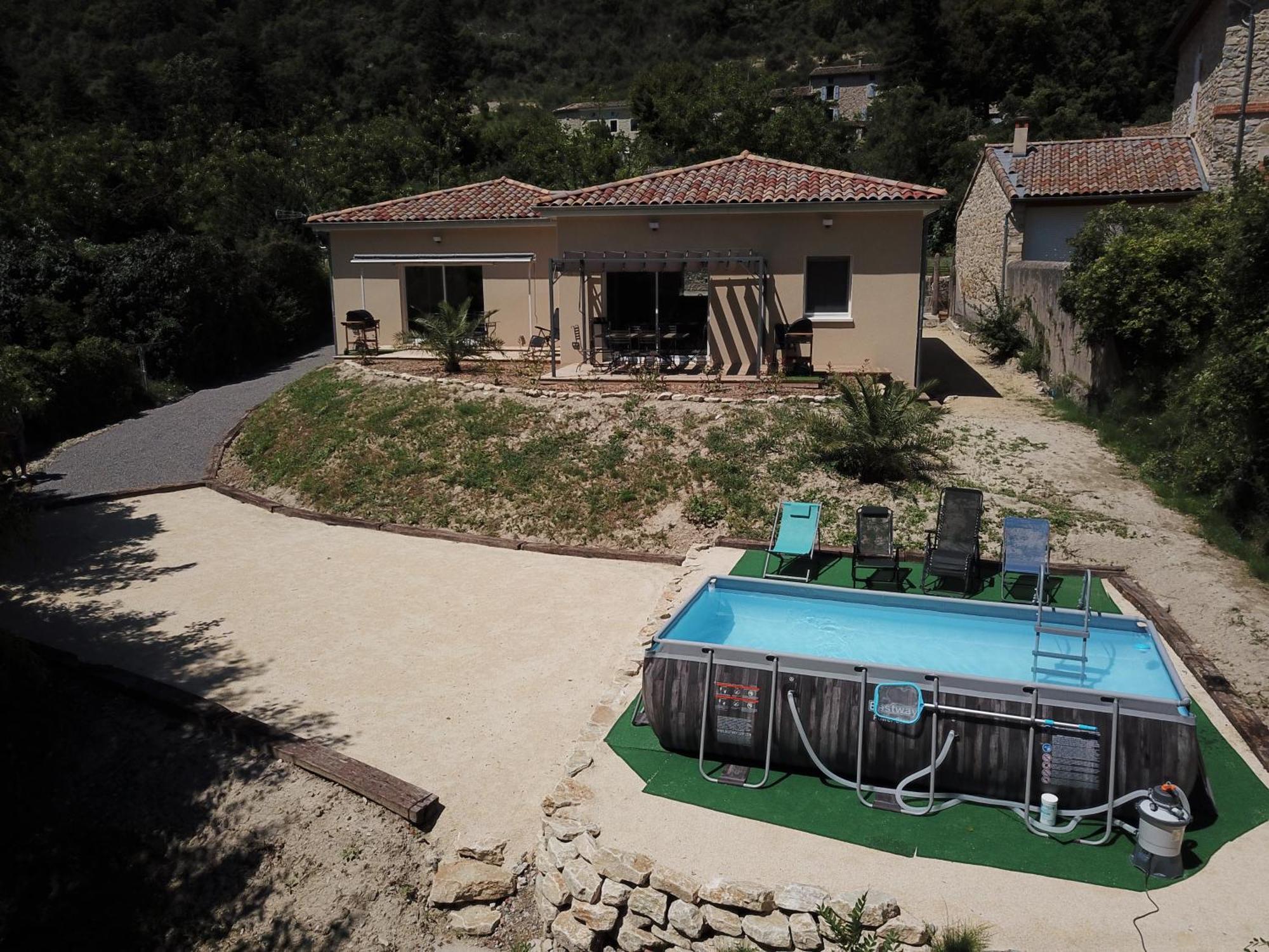 Gite Le Chaudron 1 A 7Pers Avec Piscine Villa Montclar-sur-Gervanne Buitenkant foto